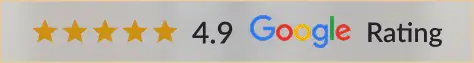 4.9 Google rating